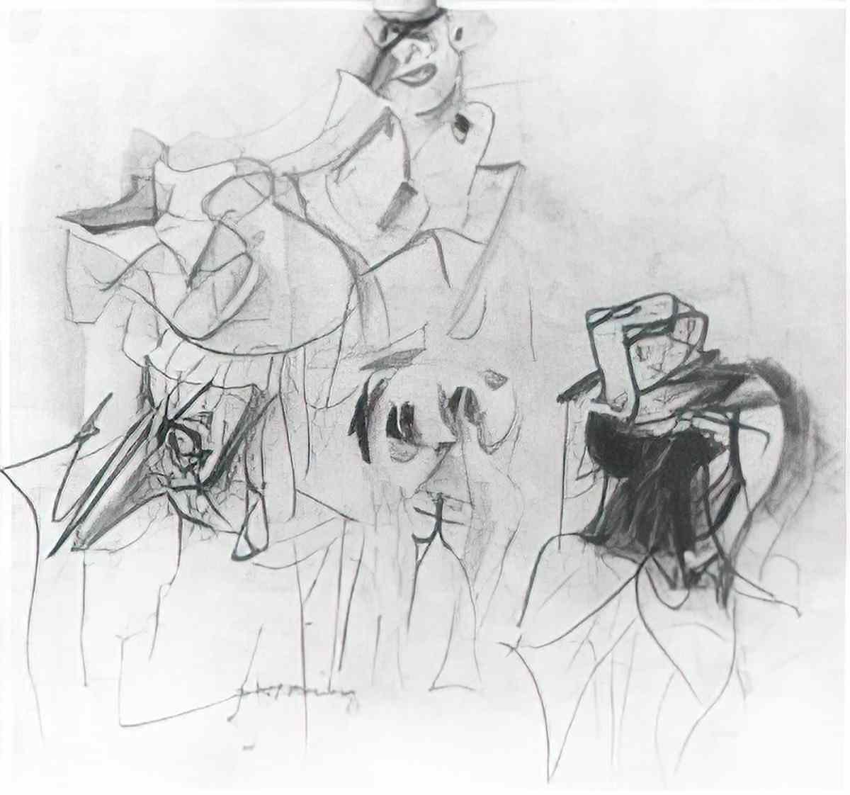 Willem de Kooning women1 Art A4 Photo Print