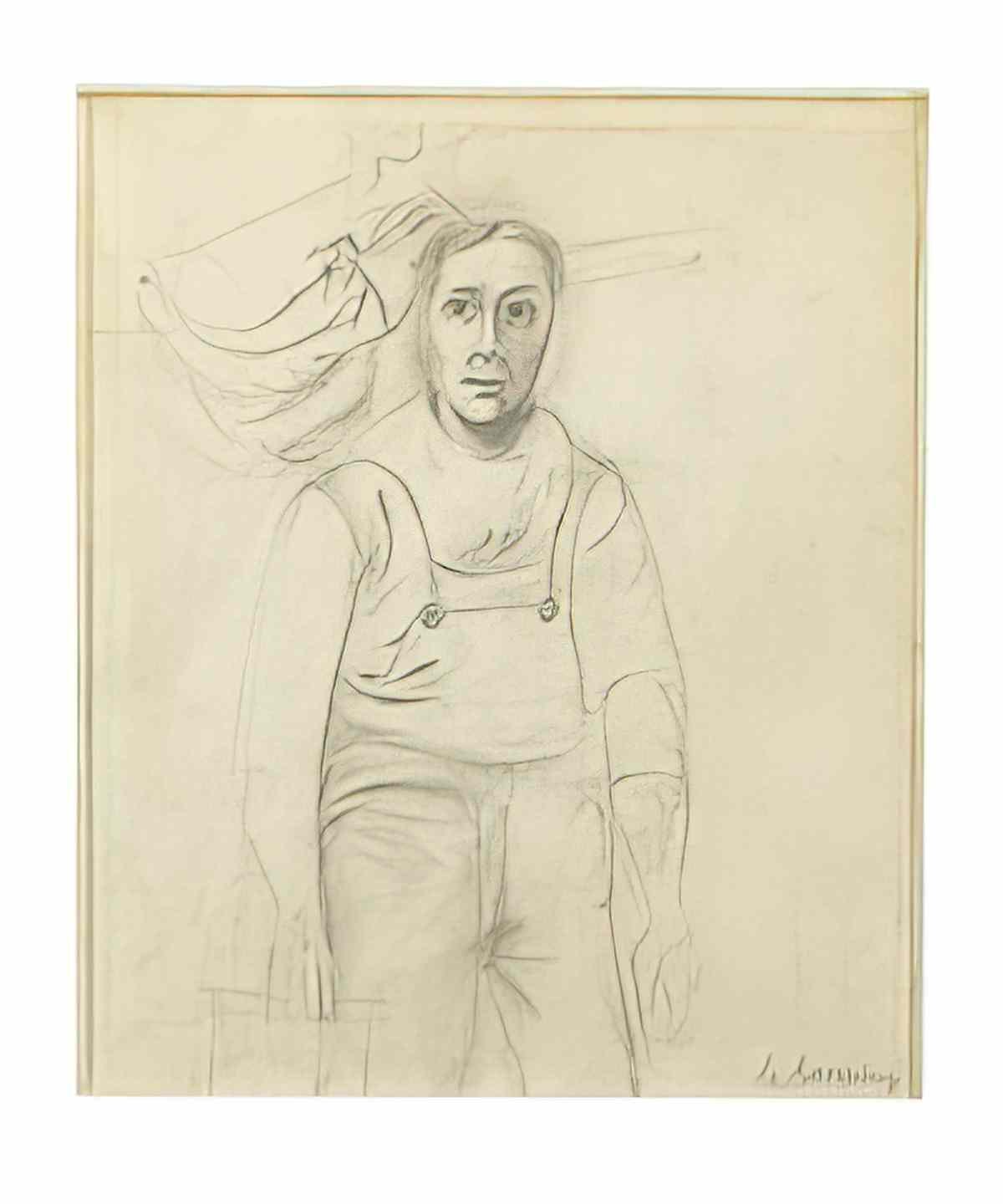 Willem de Kooning working man Art A4 Photo Print
