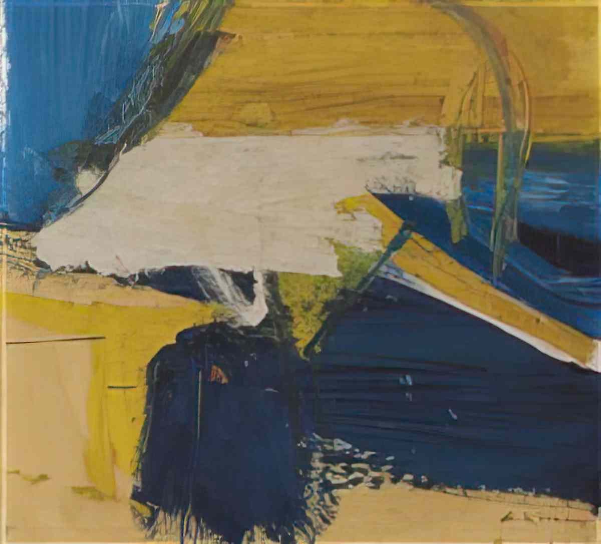 Willem de Kooning yellows & blues Art A4 Photo Print