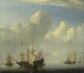 Willem van de Velde A Dutch Ship coming to Anchor A4 Photo Print