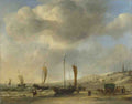 Willem van de Velde The Shore at Scheveningen A4 Photo Print