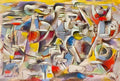 Willi Baumeister animated landscape 1946 Art A4 Photo Print