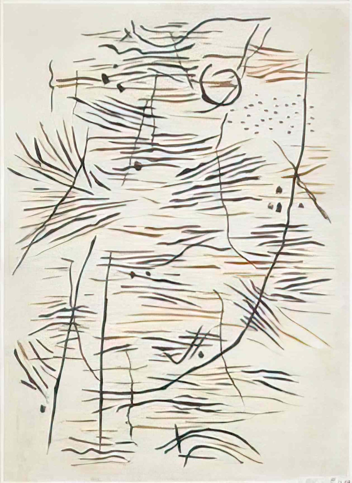 Willi Baumeister figure in motion 1952 Art A4 Photo Print
