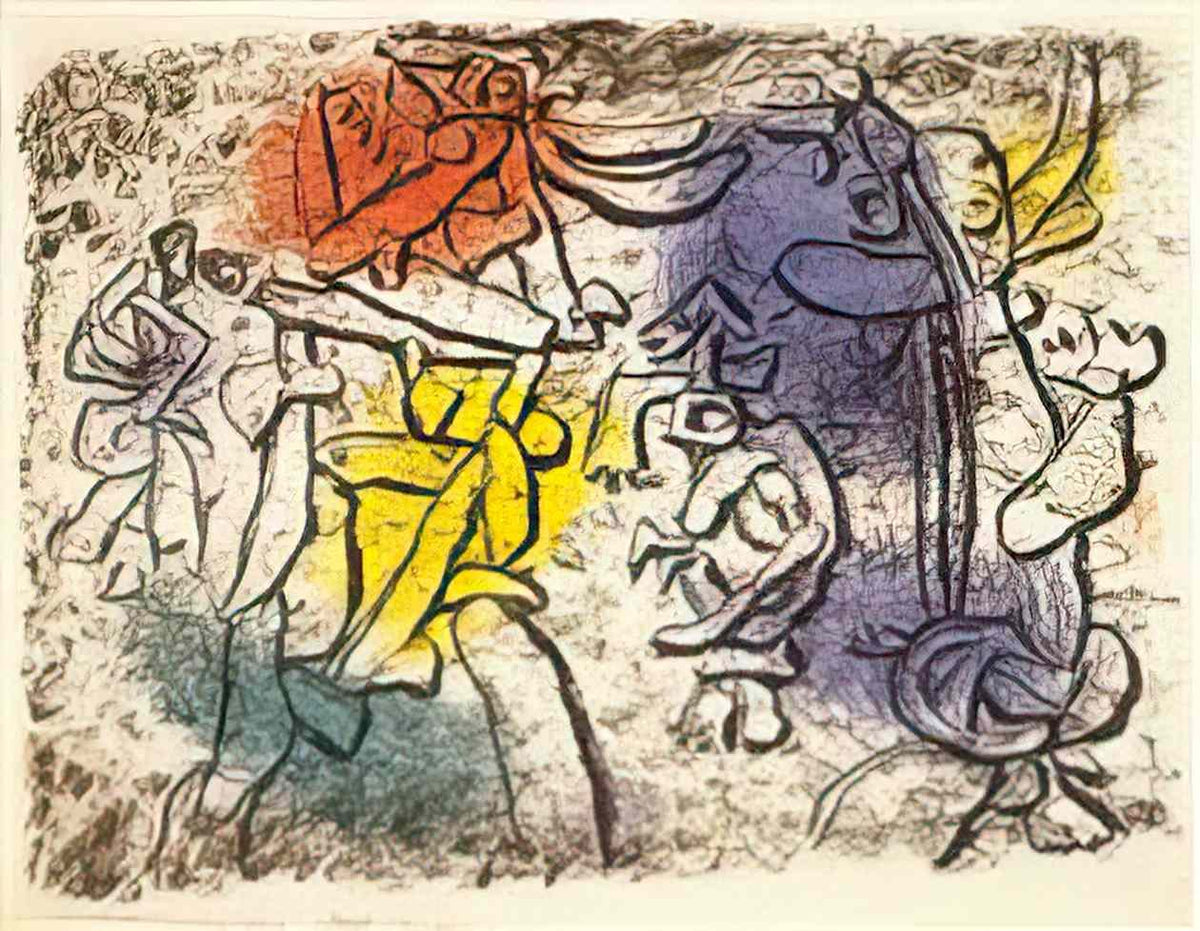 Willi Baumeister magic rupestre 1953 Art A4 Photo Print