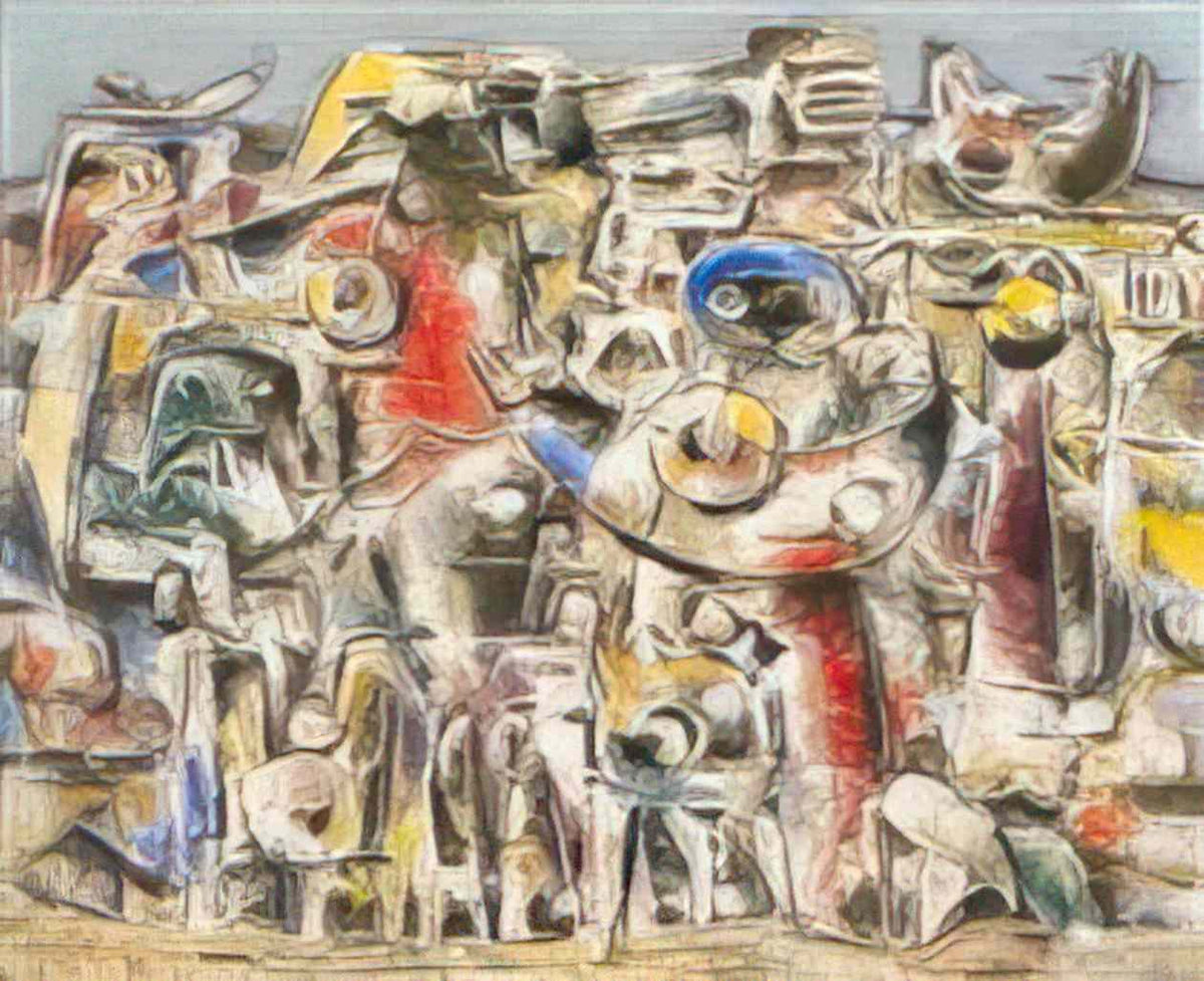Willi Baumeister maya wall 1945 Art A4 Photo Print