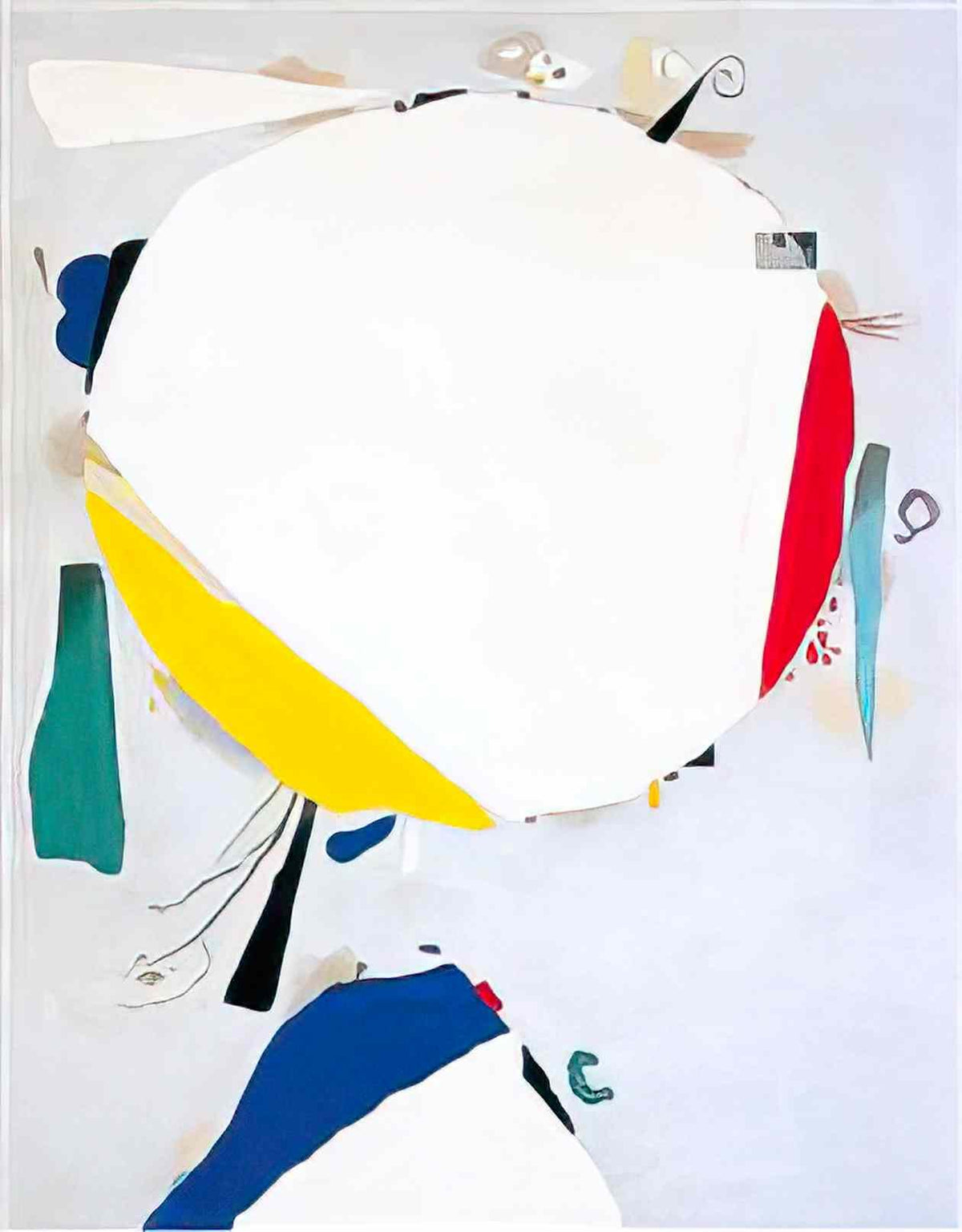 Willi Baumeister monturi white discus 1954 Art A4 Photo Print