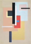 Willi Baumeister planar tension with red 1926 Art A4 Photo Print