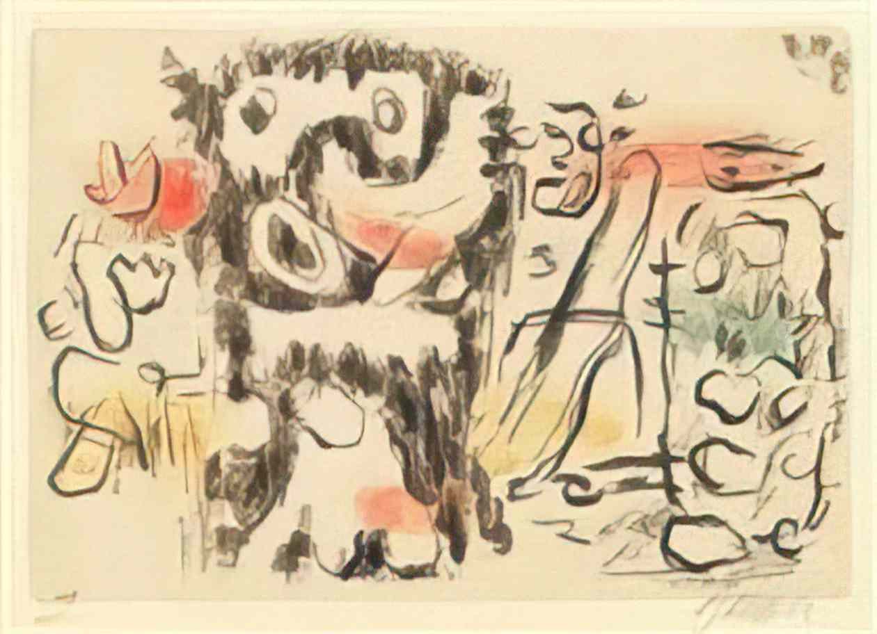Willi Baumeister primordial figures 1947 Art A4 Photo Print