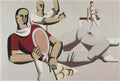 Willi Baumeister tennis players 1929 Art A4 Photo Print