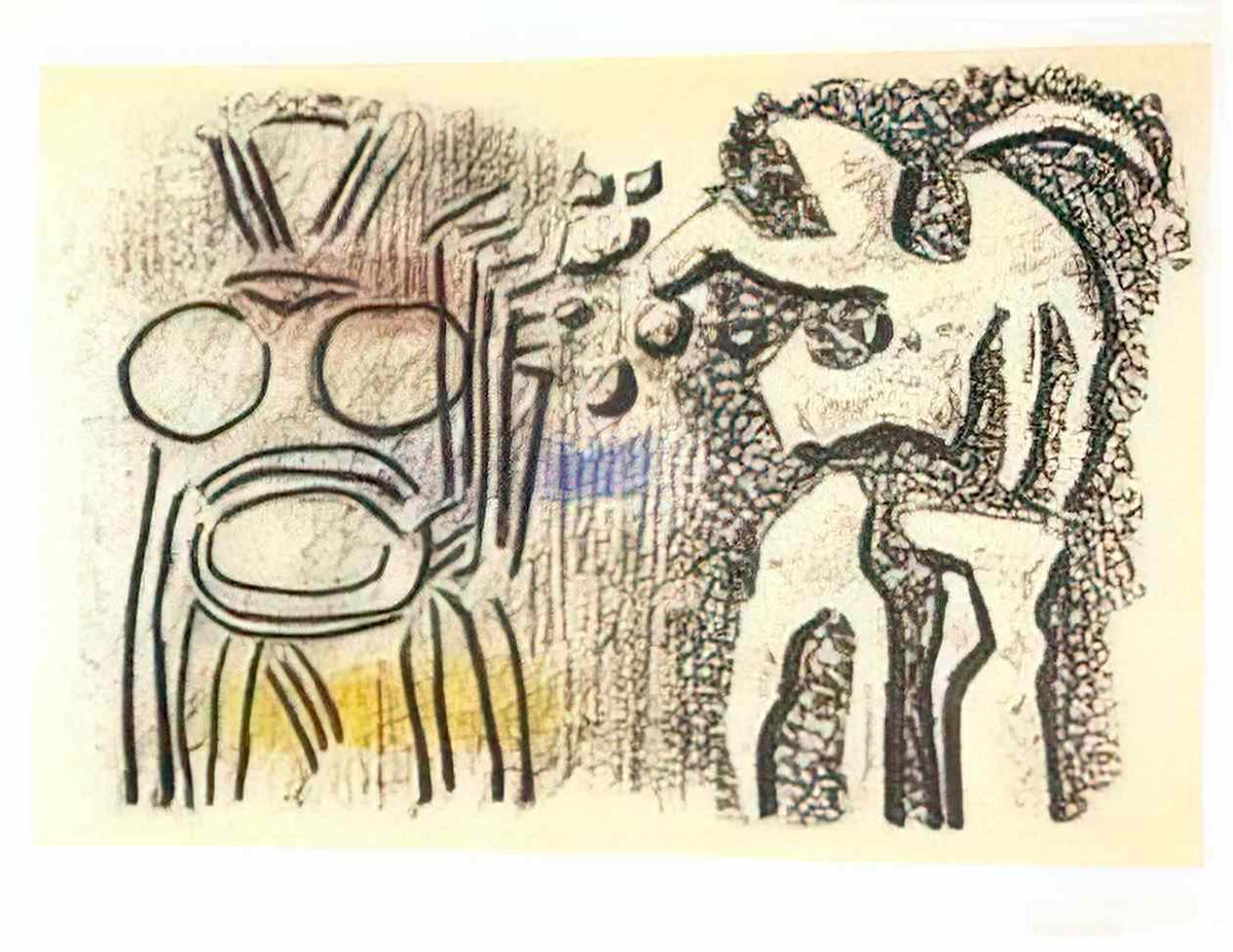 Willi Baumeister the prophet and herodias 1946 Art A4 Photo Print