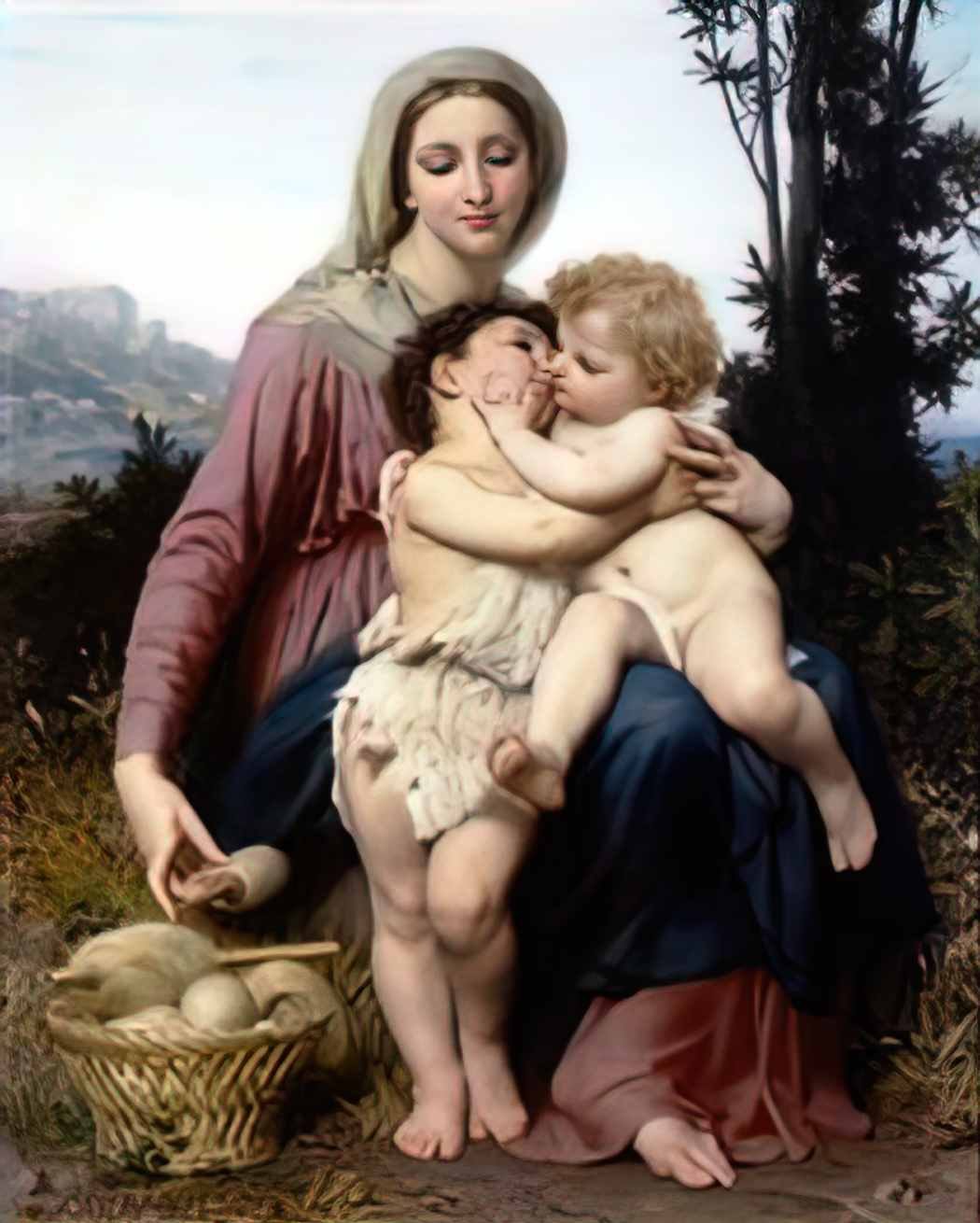 William Adolphe Bouguereau 480px william adolphe bouguereau the holy Art A4 Photo Print