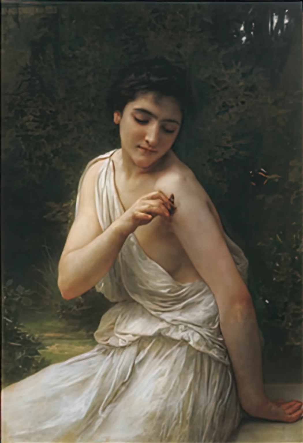 William Adolphe Bouguereau 615px lepapillon w a bouguereau Art A4 Photo Print