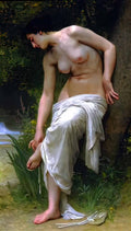 William Adolphe Bouguereau after the bath Art A4 Photo Print
