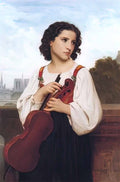William Adolphe Bouguereau alone in the world Art A4 Photo Print