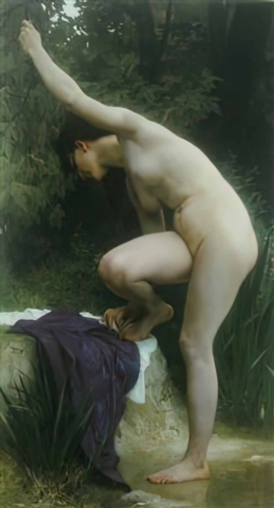 William Adolphe Bouguereau bather 2 Art A4 Photo Print
