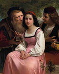 William Adolphe Bouguereau between wealth and love Art A4 Photo Print