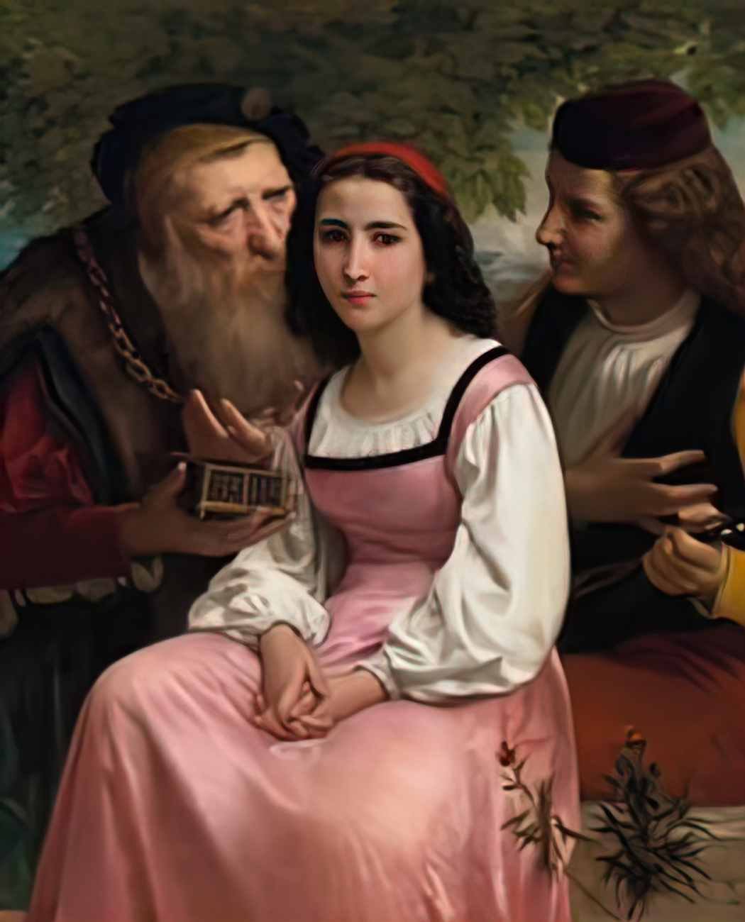 William Adolphe Bouguereau between wealth and love Art A4 Photo Print