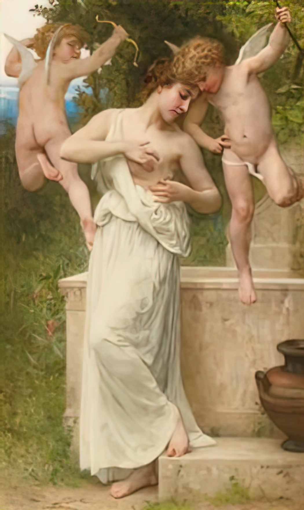William Adolphe Bouguereau blessures d amore Art A4 Photo Print