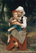 William Adolphe Bouguereau breton Art A4 Photo Print