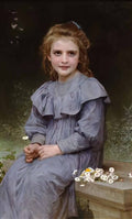 William Adolphe Bouguereau daisies 1894 Art A4 Photo Print