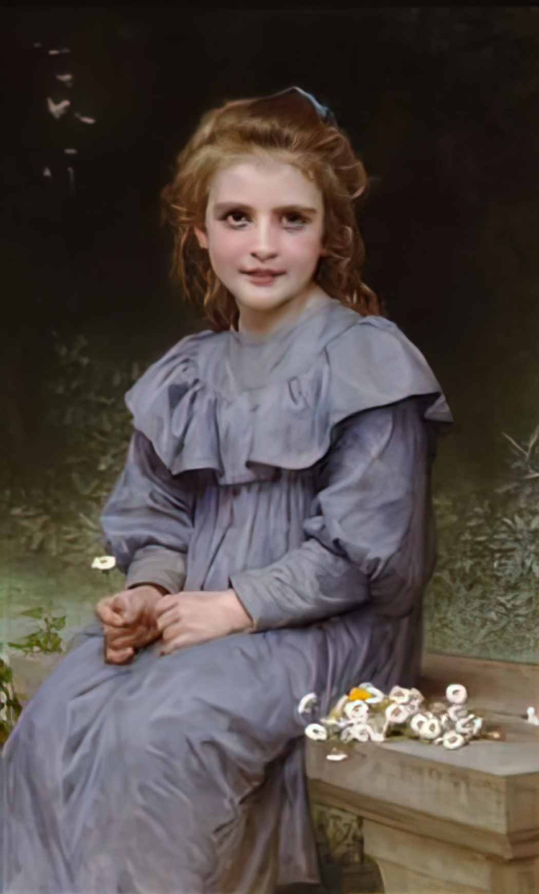 William Adolphe Bouguereau daisies 1894 Art A4 Photo Print