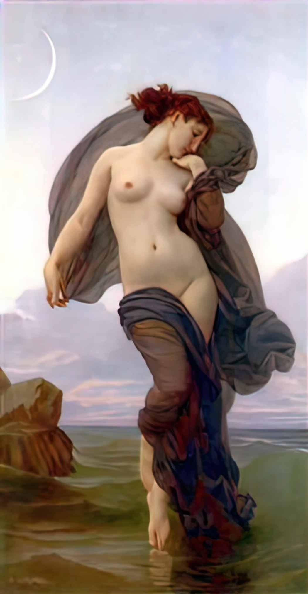 William Adolphe Bouguereau evening mood Art A4 Photo Print
