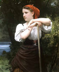 William Adolphe Bouguereau faneuse 1869 Art A4 Photo Print