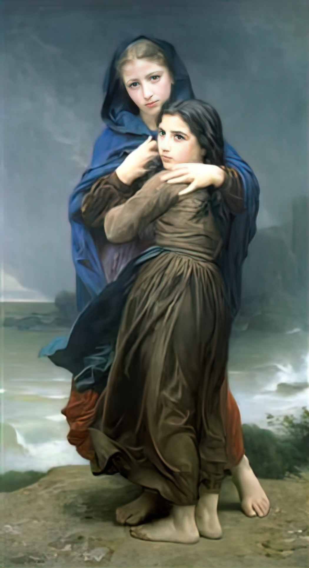 William Adolphe Bouguereau far from home 1874 Art A4 Photo Print