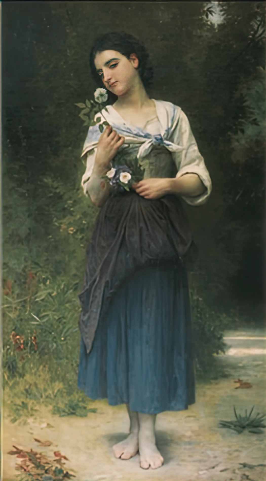 William Adolphe Bouguereau favorite flower Art A4 Photo Print