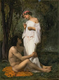 William Adolphe Bouguereau idylle 1851 Art A4 Photo Print