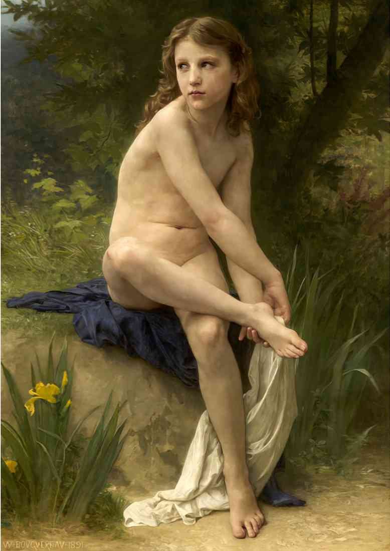 William Adolphe Bouguereau innocence crop A4 Photo Print