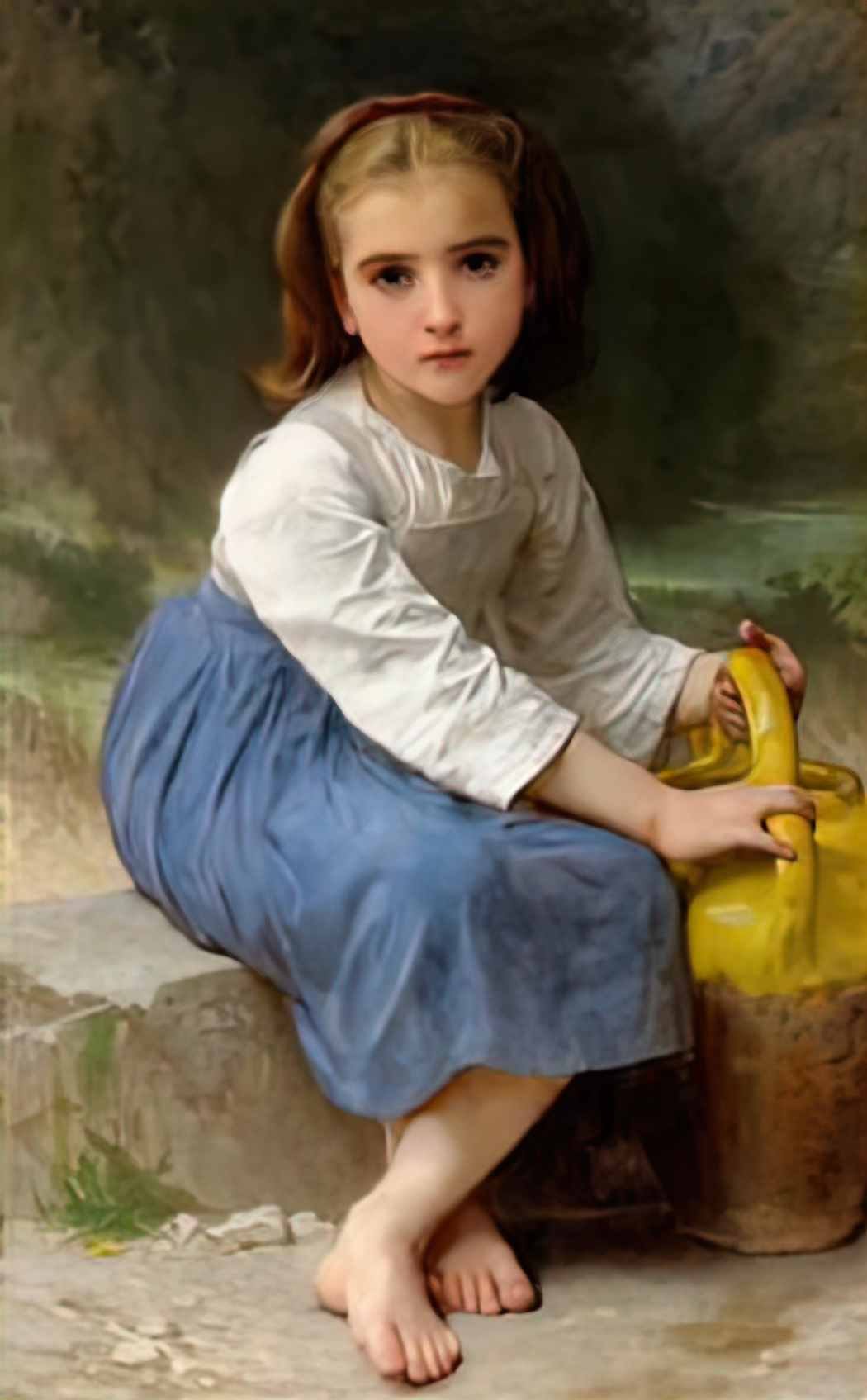 William Adolphe Bouguereau jeune fille la cruche Art A4 Photo Print