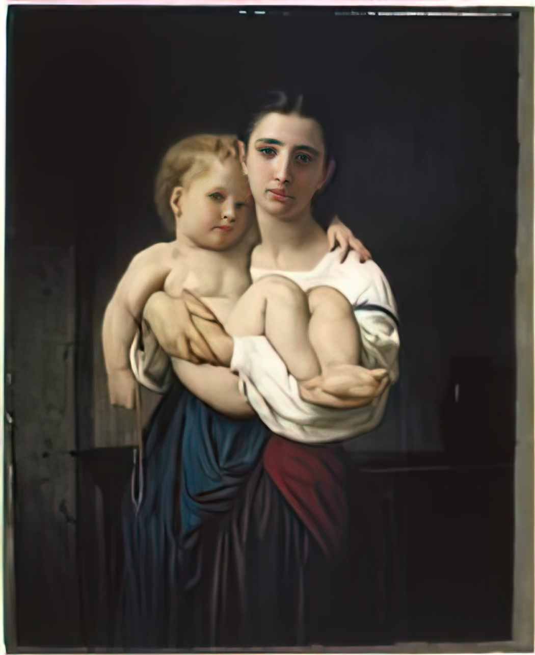 William Adolphe Bouguereau la soeur a n e r duction Art A4 Photo Print
