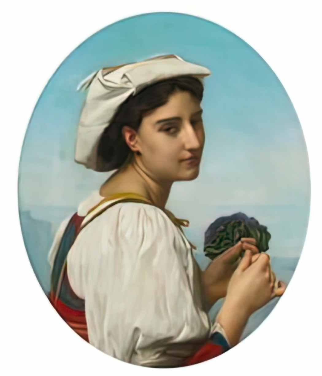 William Adolphe Bouguereau le bouquet de violettes Art A4 Photo Print