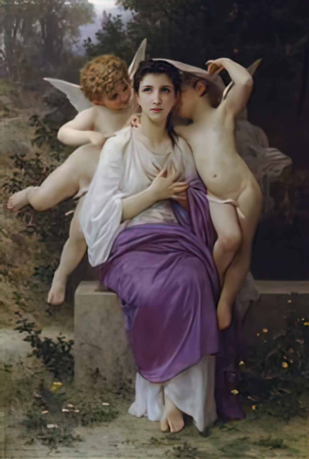 William Adolphe Bouguereau leveil heart 1892 Art A4 Photo Print