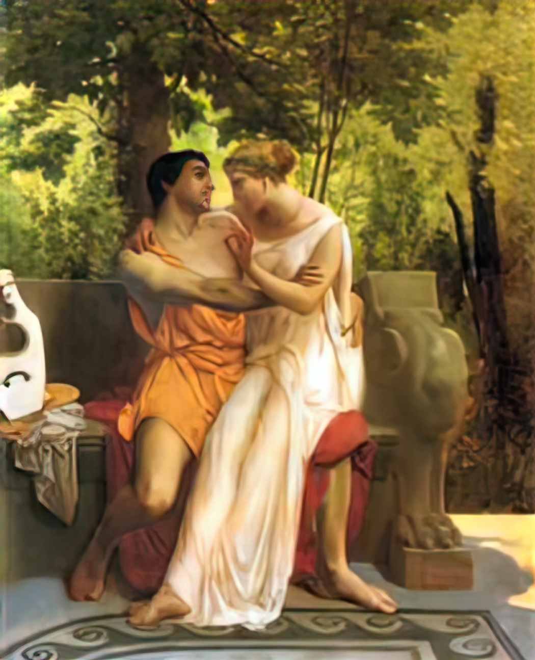 William Adolphe Bouguereau lidylle 1850 Art A4 Photo Print