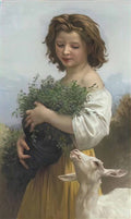 William Adolphe Bouguereau little esmeralda 1874 Art A4 Photo Print