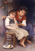 William Adolphe Bouguereau little sulky 1888 Art A4 Photo Print