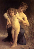 William Adolphe Bouguereau love disarmed crop A4 Photo Print