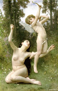 William Adolphe Bouguereau love takes off 1901 Art A4 Photo Print