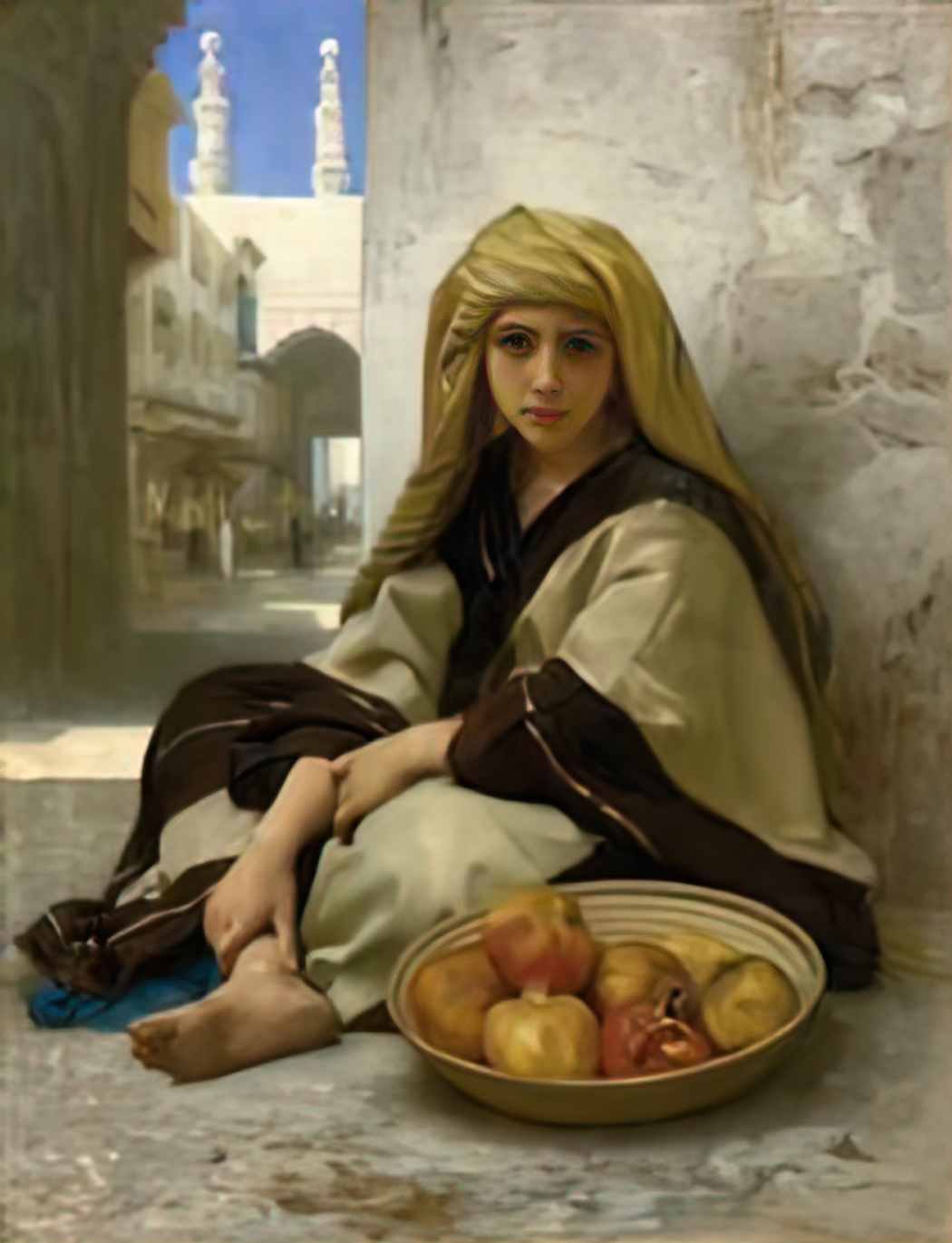 William Adolphe Bouguereau marchande de grenades Art A4 Photo Print