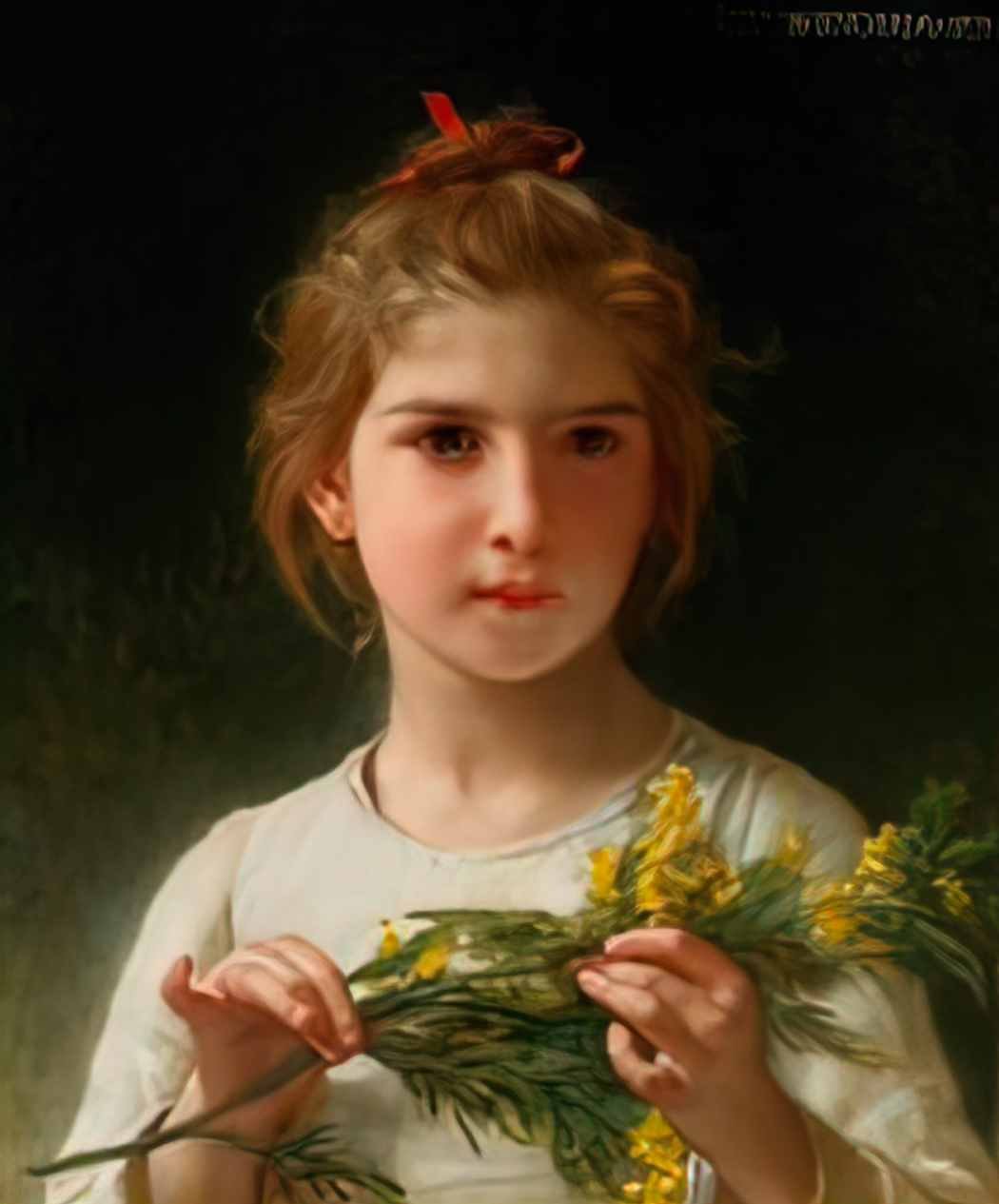 William Adolphe Bouguereau mimosa Art A4 Photo Print