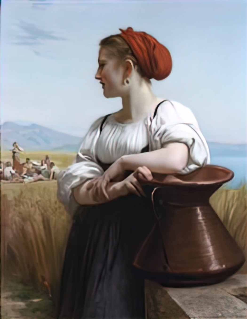 William Adolphe Bouguereau moissoneuse 1868 Art A4 Photo Print
