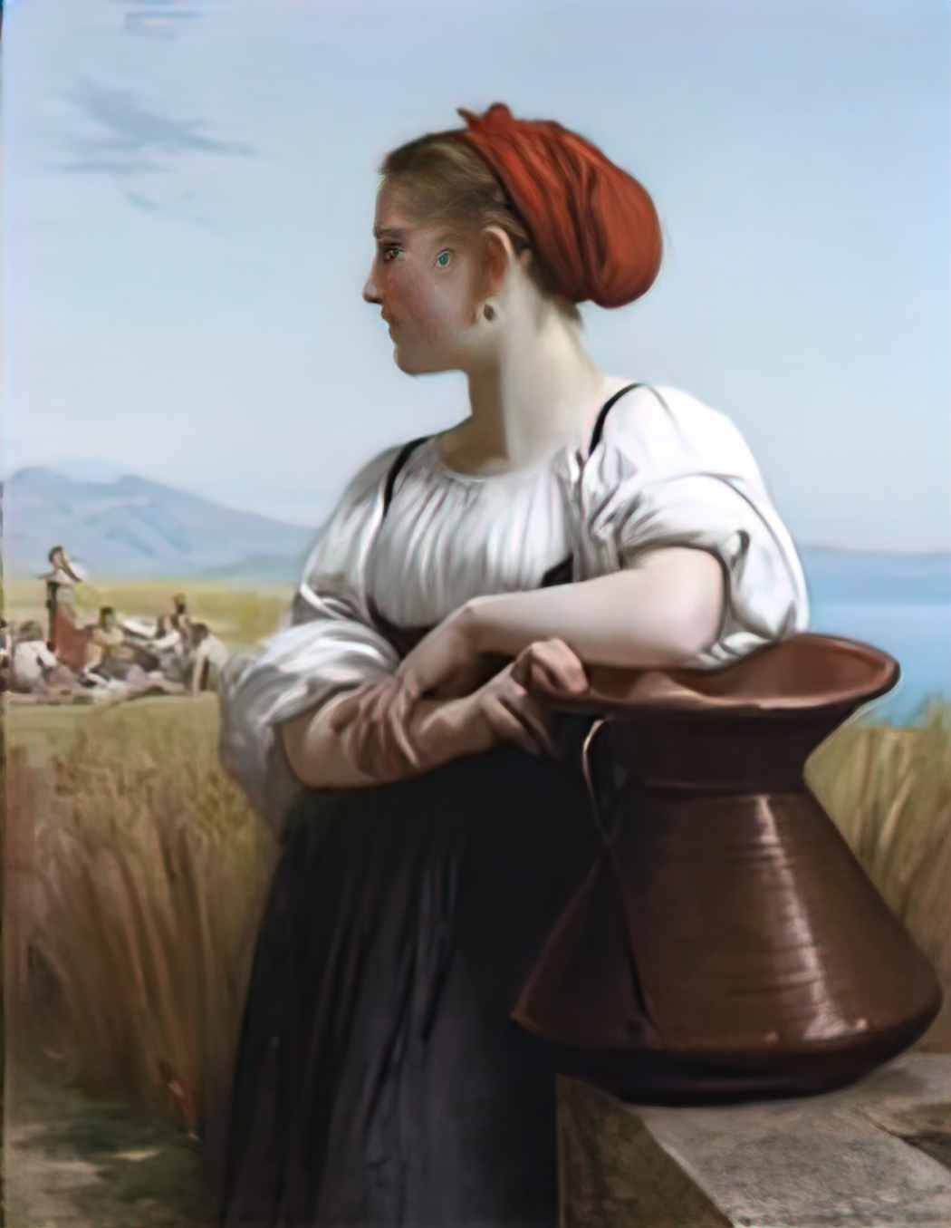 William Adolphe Bouguereau moissonneuse Art A4 Photo Print