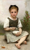 William Adolphe Bouguereau morning breakfast Art A4 Photo Print