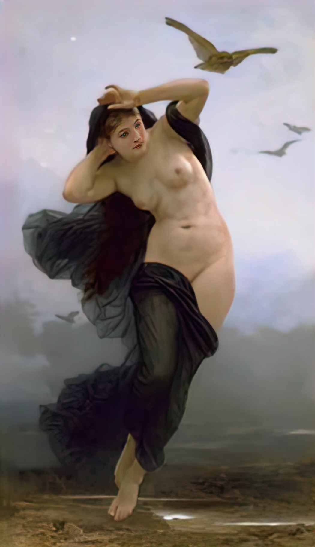 William Adolphe Bouguereau night Art A4 Photo Print