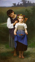 William Adolphe Bouguereau parure des champs 1884 Art A4 Photo Print