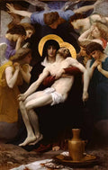 William Adolphe Bouguereau pieta 1876 Art A4 Photo Print