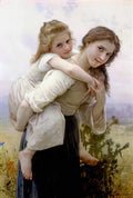 William Adolphe Bouguereau pleasant burden 1895 Art A4 Photo Print