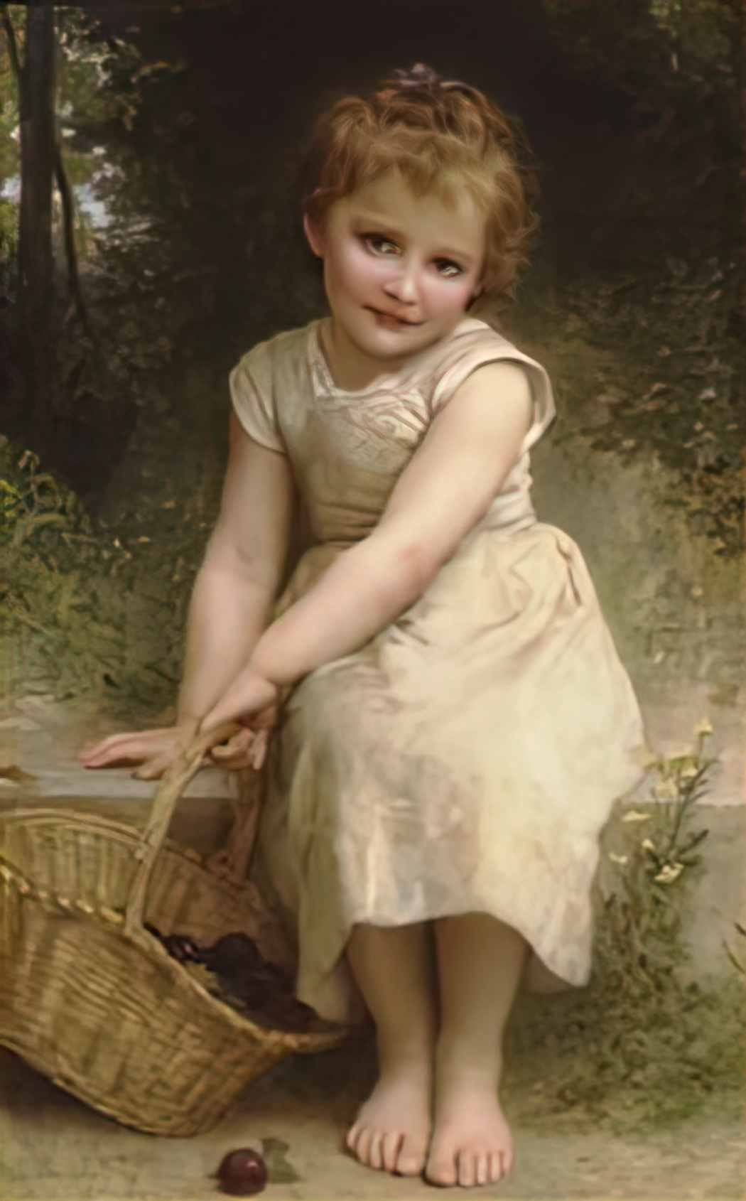 William Adolphe Bouguereau plums Art A4 Photo Print